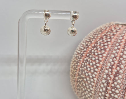Silver Tide Urchin Earrings